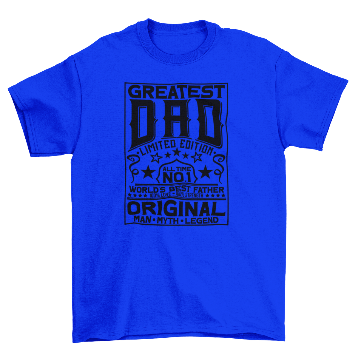 Greatest Dad Black Lettering