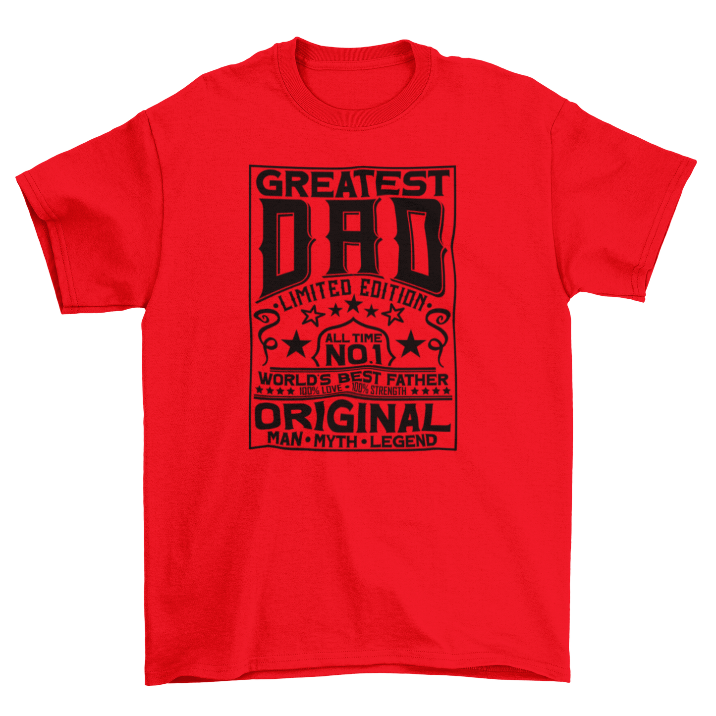 Greatest Dad Black Lettering