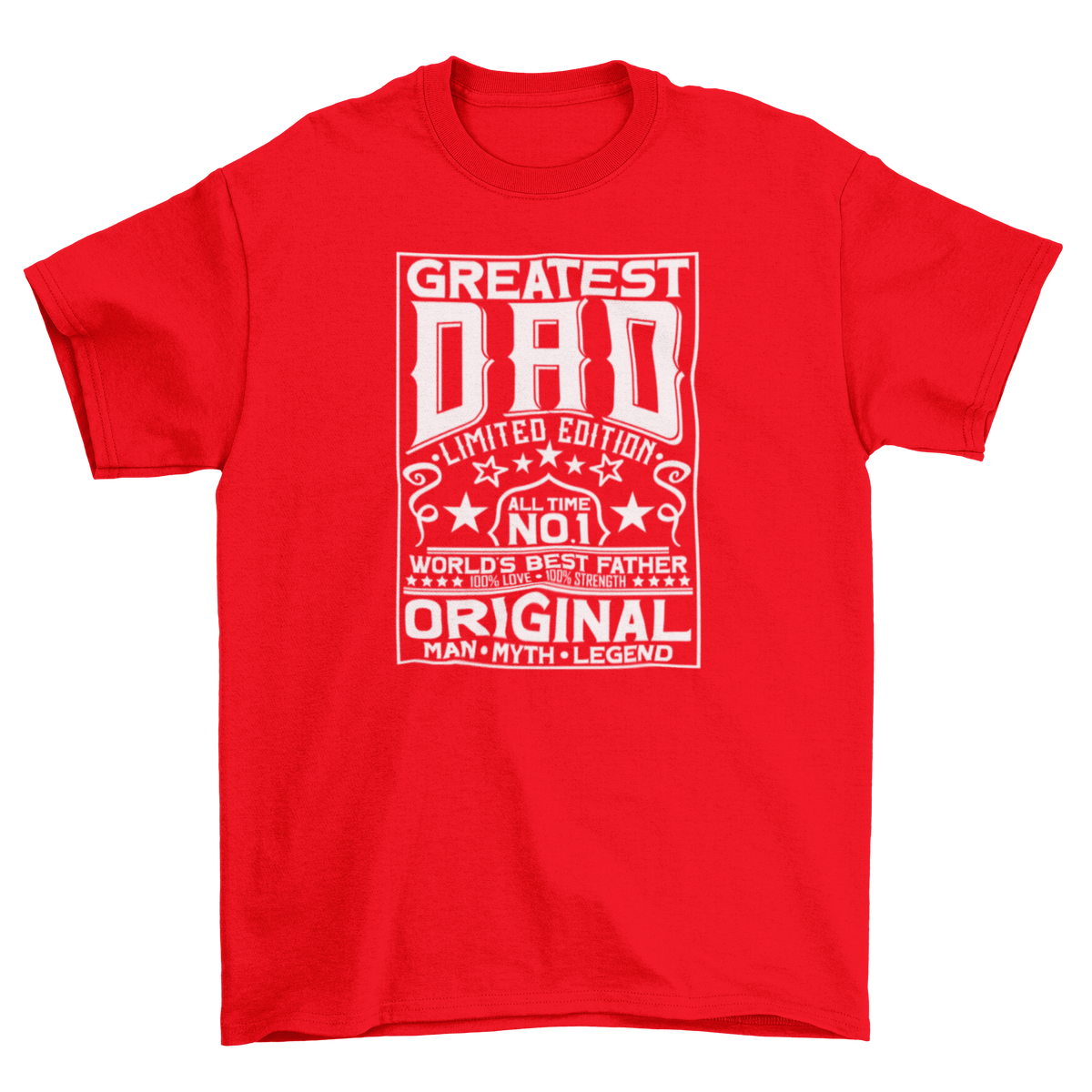 Greatest Dad White Lettering