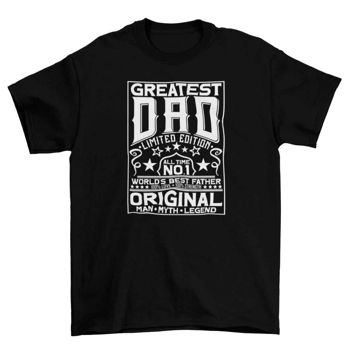 Greatest Dad White Lettering
