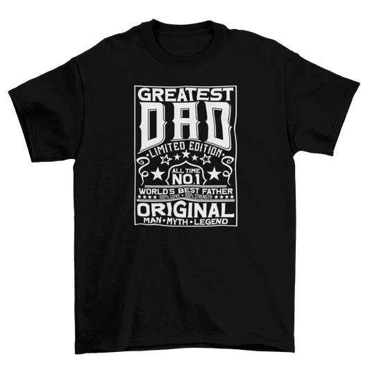 Greatest Dad White Lettering